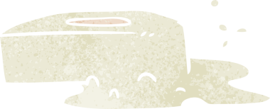 İnsan eliyle çizilmiş köpüklü sabun karalaması.