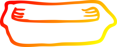 Bir insan tarafından çizilmiş bir çizgi filmin sıcak gradyan çizimi