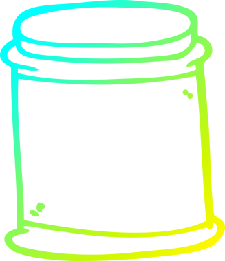 Bir insan tarafından çizilmiş vitamin kaplarının soğuk gradyan çizgileri.