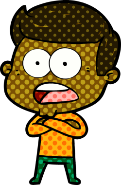 Bir insan tarafından çizilmiş bir karikatür.