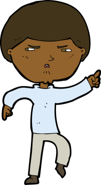 Bir insan tarafından çizilmiş rahatsız bir adam.