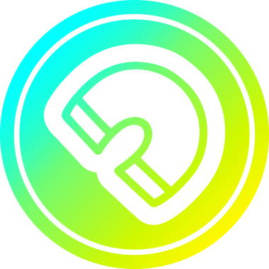 Bir insan tarafından çizilmiş geleneksel mıknatıs dairesel simgesi