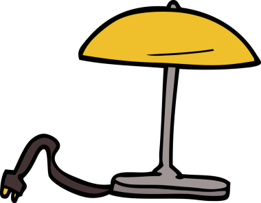 Bir insan tarafından çizilmiş karalama lambası.