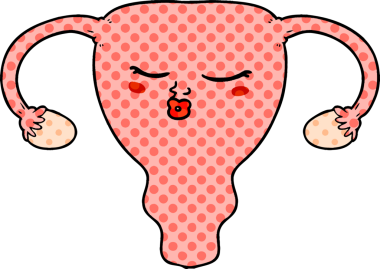 bir insan tarafından çizilmiş rahim karikatürü.