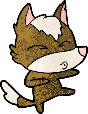 Bir insan tarafından çizilmiş bir kurt düdüğü.