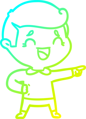 Bir insan tarafından çizilmiş gülen adamın çizdiği soğuk çizgi.