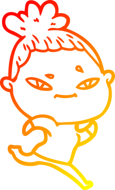 Bir insan tarafından çizilmiş bir karikatür kadın çizimi