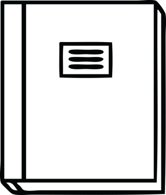 Bir insan tarafından çizilmiş bir çalışma kitabının çizgi çizimi