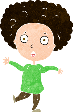 Çizgi film bir insan tarafından çizilmiş ürkmüş.