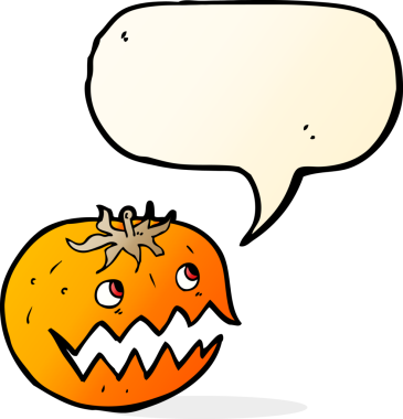 Bir insan tarafından çizilmiş balkabağı.