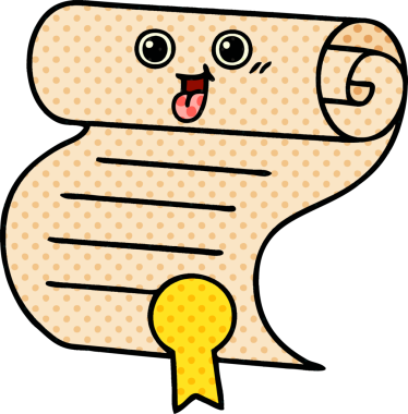 bir insan tarafından çizilmiş bir sözleşmenin çizgi roman tarzı