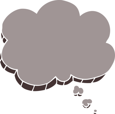 bir insan tarafından çizilmiş karalama ifade kabarcığı