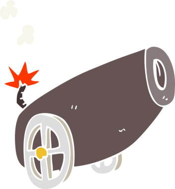 Bir insan tarafından çizilen topun düz renk çizimi