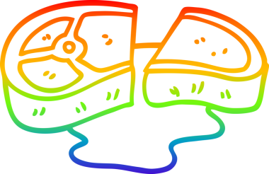 Bir insan tarafından çizilmiş iyi pişmiş et karikatürünün çizimi.