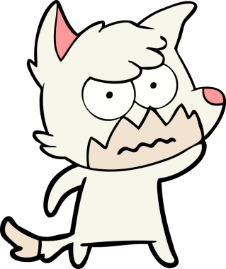 Bir insan tarafından çizilmiş bir tilki.