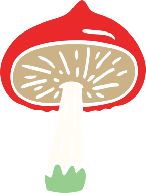 Bir insan tarafından çizilmiş karalama mantarı.