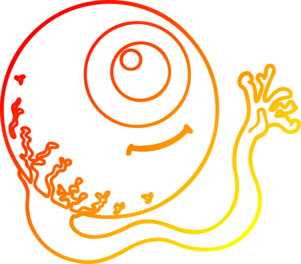 Bir insan tarafından çizilmiş çizgi film göz çizimi.