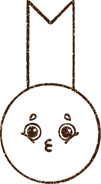 Bir insan tarafından çizilen Altın Madalya Kömür