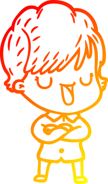 Bir insan tarafından çizilmiş bir karikatür kadın çizimi.