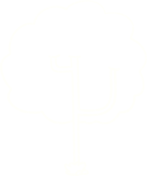 Bir insan tarafından çizilen Ağaç Tebeşiri