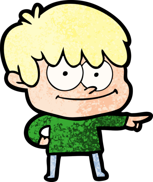 Bir insan tarafından çizilmiş mutlu çizgi film adamı.