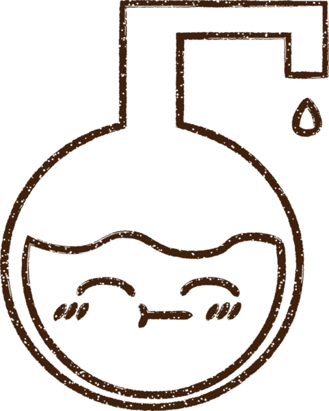 Bilim Deneyi Kömür Çizimi Bir insan tarafından çizildi