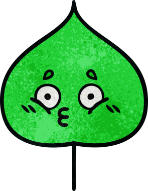 Bir insan tarafından çizilmiş dışavurumsal yaprağın grunge deseni.