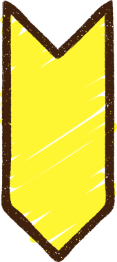 Bir insan tarafından çizilen ok tebeşiri işaretleniyor