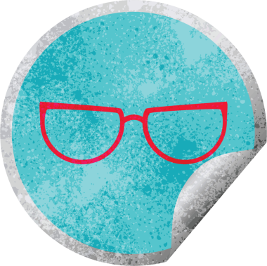 Bir insan tarafından çizilmiş grafik vektör dairesel soyma etiketi