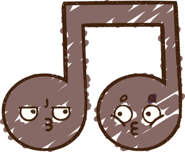 Müzikal Not Tebeşiri Bir insan tarafından çizilmiş