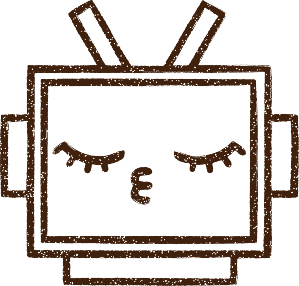 Robot Kömür Bir insan tarafından çizilmiş