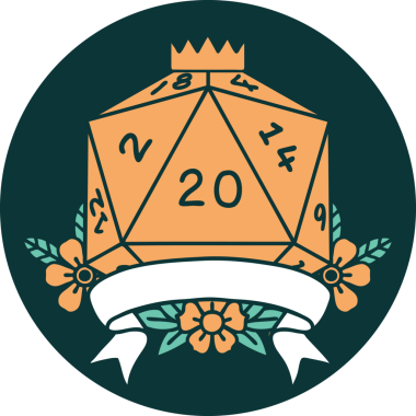 Bir insan tarafından çizilen 20 kritik vuruşun simgesi