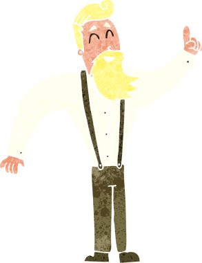 Bir insan tarafından çizilmiş bir hippi çizgi filmi.