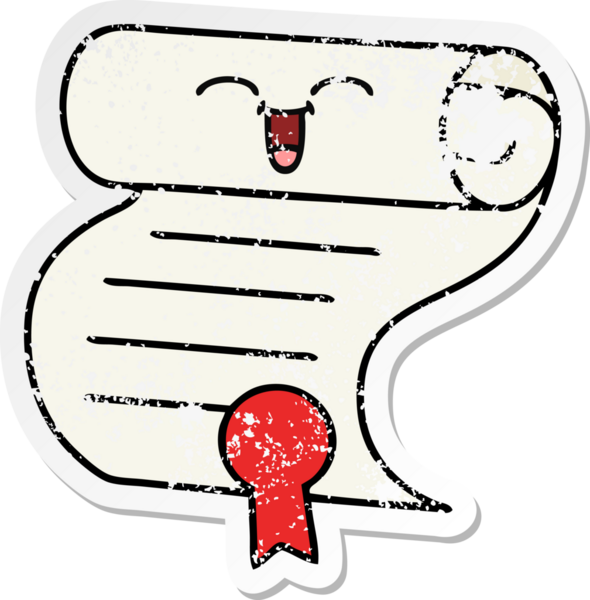 Bir insan tarafından çizilmiş şirin bir çizgi film sözleşmesinin sıkıntılı çıkartması.