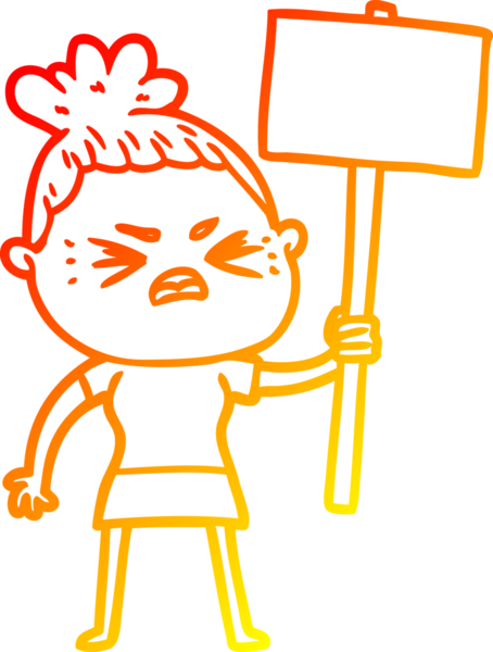 Bir insan tarafından çizilmiş kızgın bir karikatür çizimi.