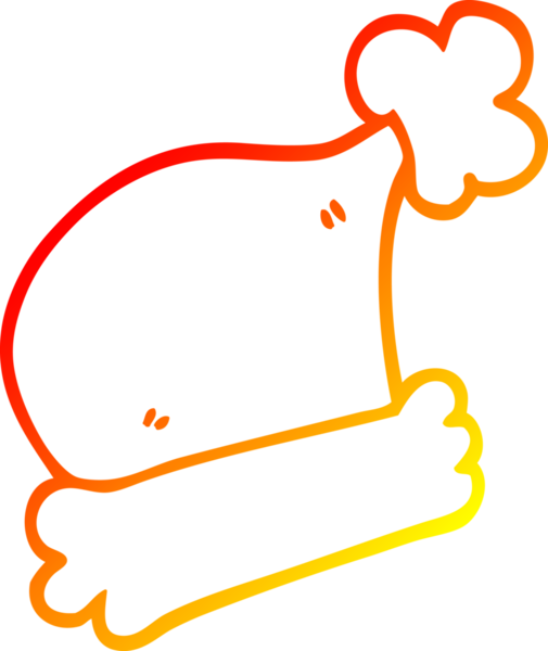 Bir insan tarafından çizilmiş bir karikatür Noel şapkasının sıcak çizgi çizimi