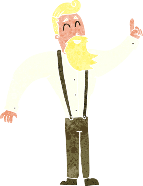 Bir insan tarafından çizilmiş bir hippi çizgi filmi.