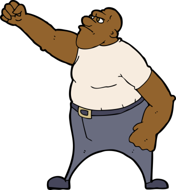 Bir insan tarafından çizilmiş kızgın bir adam.