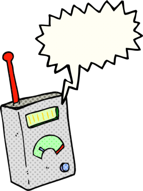 Bir insan tarafından çizilmiş serbest çizim çizgi roman konuşma balonu bilimsel aygıtı