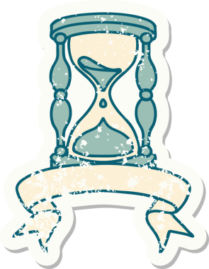 Bir insan tarafından çizilmiş eski bir yapıştırma.