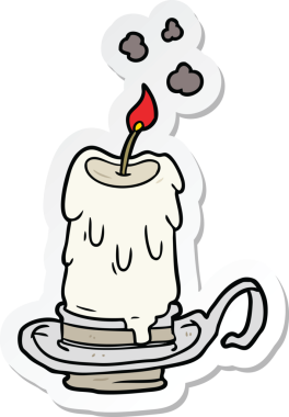 Bir insan tarafından çizilmiş bir karikatür çıkartması.