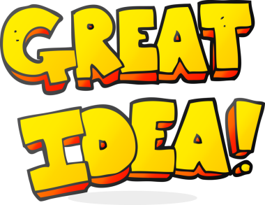 Bir insan tarafından çizilmiş serbest çizim harika bir fikir sembolü.