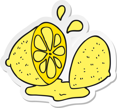 Bir insan tarafından çizilmiş bir karikatür çıkartması.