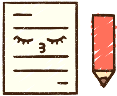 Bir insan tarafından çizilen Kağıt ve Kalem Tebeşiri