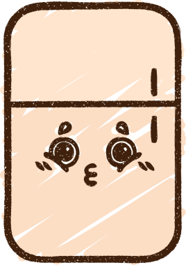 Bir insan tarafından çizilen Buzdolabı Tebeşiri