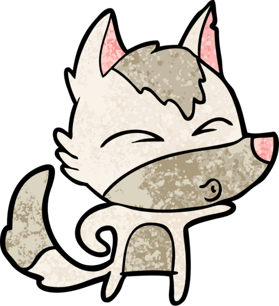 Bir insan tarafından çizilmiş bir kurt düdüğü.