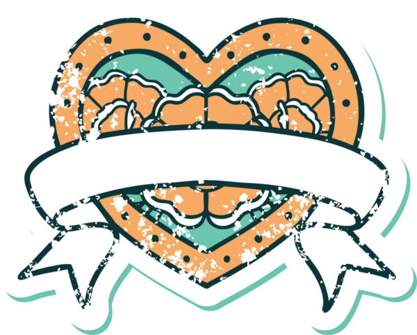 Bir insanın çizdiği çiçekli kalp ve pankartın sembolik dövmeli resmi.