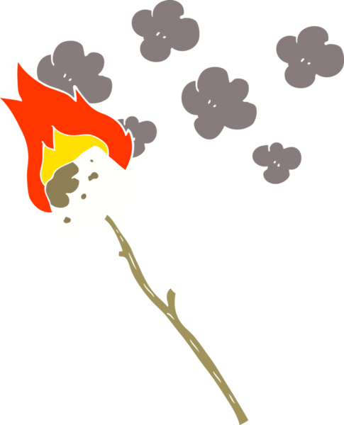 Bir insan tarafından çizilmiş şekerlemenin düz renk çizimi