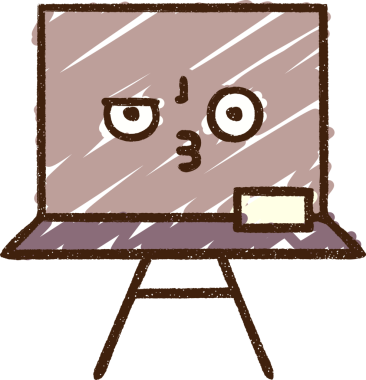 Bir insan tarafından çizilen Okul Tahtası Tebeşiri