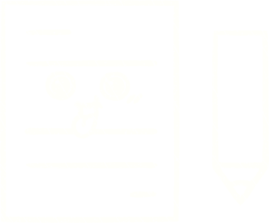 Bir insan tarafından çizilen Kağıt ve Kalem Tebeşiri